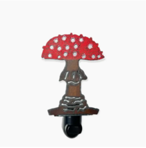 Trendy Mushroom Iron Night Light with Bulb Hippie Fungi Vibe  - £23.94 GBP