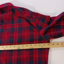 Sonoma Life + Style Men's Red & Black Button-Up Flannel Shirt Long Sleeve Sz XL image 12