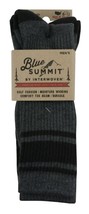 Blue Summit BS0034 Men&#39;s Tonal Stripe Crew Socks 6-12 Black Stripe 3-Pair - $31.07