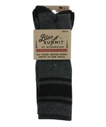 Blue Summit BS0034 Men&#39;s Tonal Stripe Crew Socks 6-12 Black Stripe 3-Pair - £24.74 GBP