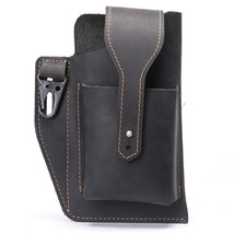 Men Leather Phone Belt Bag Waist Pack Holster Portable Pouch Retro Wallet Case C - £55.15 GBP