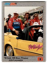 1991 All World #44 &#39;90 Indy 500 Race Winner Arie Luyendyk - £1.34 GBP