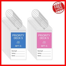 Portable 50-Pack Clear Luggage Tag Holders - Waterproof and Reliable for... - $40.73
