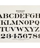 Roman New York Font Example 1899 Victorian Craft Drawing Ephemera DWKK20 - £15.77 GBP