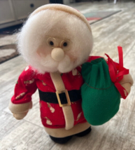 Vintage Animated 10” Santa and Mrs. Clause Wind Up Christmas Decorations READ - £7.96 GBP