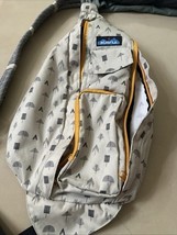 Kavu Rope Sling Bag Backpack Stone Yellow Trim Pre Owned Camping $130 - €25,43 EUR