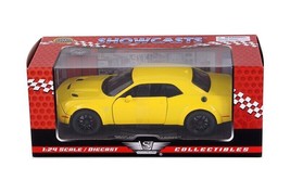 2018 Dodge Challenger SRT Hellcat Widebody 1/24 Scale Diecast Model YELLOW - BOX - $34.64