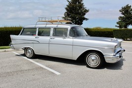 1957 Chevrolet Del Ray Station Wagon | 24x36 inch POSTER | - £17.92 GBP