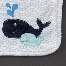 Carter&#39;s Baby Blanket Whale Dot Waves Sherpa Aqua - $23.99