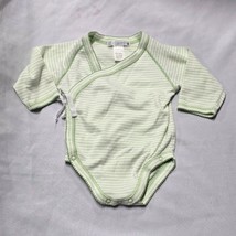 JANIE AND JACK White Green Stripe Striped Wrap Kimono Bodysuit 2002 Baby... - $282.50 MXN