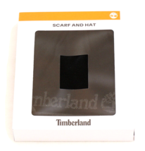 Timberland Black &amp; Gray Knit Scarf &amp; Reversible Beanie Men&#39;s One Size New in Box - $97.02