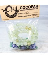 Cocopah Kit 19&quot; Bead Necklace Glass Art Lampwork  Aventurine Green Jadin... - $32.00