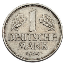 1954-J Allemagne Fédéral République Mark (XF État) Km #110 - $55.09