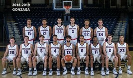 2018-19 Gonzaga Bulldogs 8X10 Team Photo Picture Ncaa Basketball Wide Border - $4.94