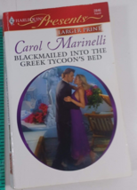 blackmailed into the greek tycoon&#39;s bed by marinell novel fiction paperback good - $5.94