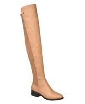 New Cute French Connection  Thigh-High Leather  Boots Women&#39;s  7.5 Taupe - $1,323.16 MXN