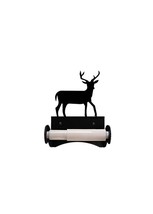 Wrought Iron Roller Style Toilet Tissue Paper Holder Deer Bathroom Wall ... - $21.28