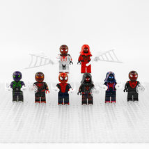 8pcs Various Spider-Man Miles Morales PS4 Suit Variants Minifigures Set - £15.66 GBP
