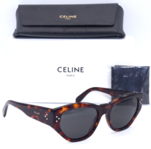 New Celine Paris Cl 40219I 52A HAVANA/GREY Lens Authentic Sunglasses Frame 54-18 - £560.44 GBP