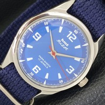 Hmt Pilot HAND-WINDING Indian Mens Blue Color Dial Watch a432505-1 - $21.99