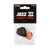 Jim Dunlop PVP103 Jazz III Variety Picks (Pack of 6)  - $20.00