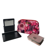 Mary Kay Cosmetic Case with Mirror, Cosmetic Bag, & Travel Mirror Lot - $13.98