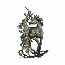 Vintage 1986 Majestic JJ Jonette 4” Pewter Broach Unicorn &amp; Purple Spark... - €85,94 EUR