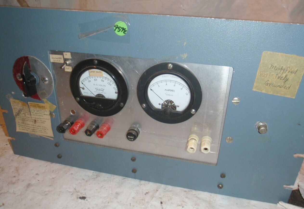 Custom Built Gauge Panel w Simpson Amp Gauge &amp; Triplet DC Volts Gauge - $16.99