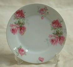 Thomas Sevres Bavaria Pink Roses 6-1/8&quot; Bread &amp; Butter Plate Replacement Piece - £9.66 GBP