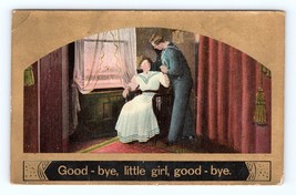 Good Bye Little Girl, Good Bye WWI Sailor Theochrom Romance 1909 DB Postcard N2 - £3.90 GBP