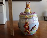 Winnie The Pooh And Friends Easter Themed Cookie Jar Disney Store Poohrade - $60.00