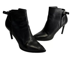 vince. call side buckle pointed toe booties heeled Size 8 - $64.34