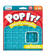 Chuckle &amp; Roar Pop It! Letters &amp; Numbers Fidget Sensory Toy Blue Alphabe... - £8.72 GBP