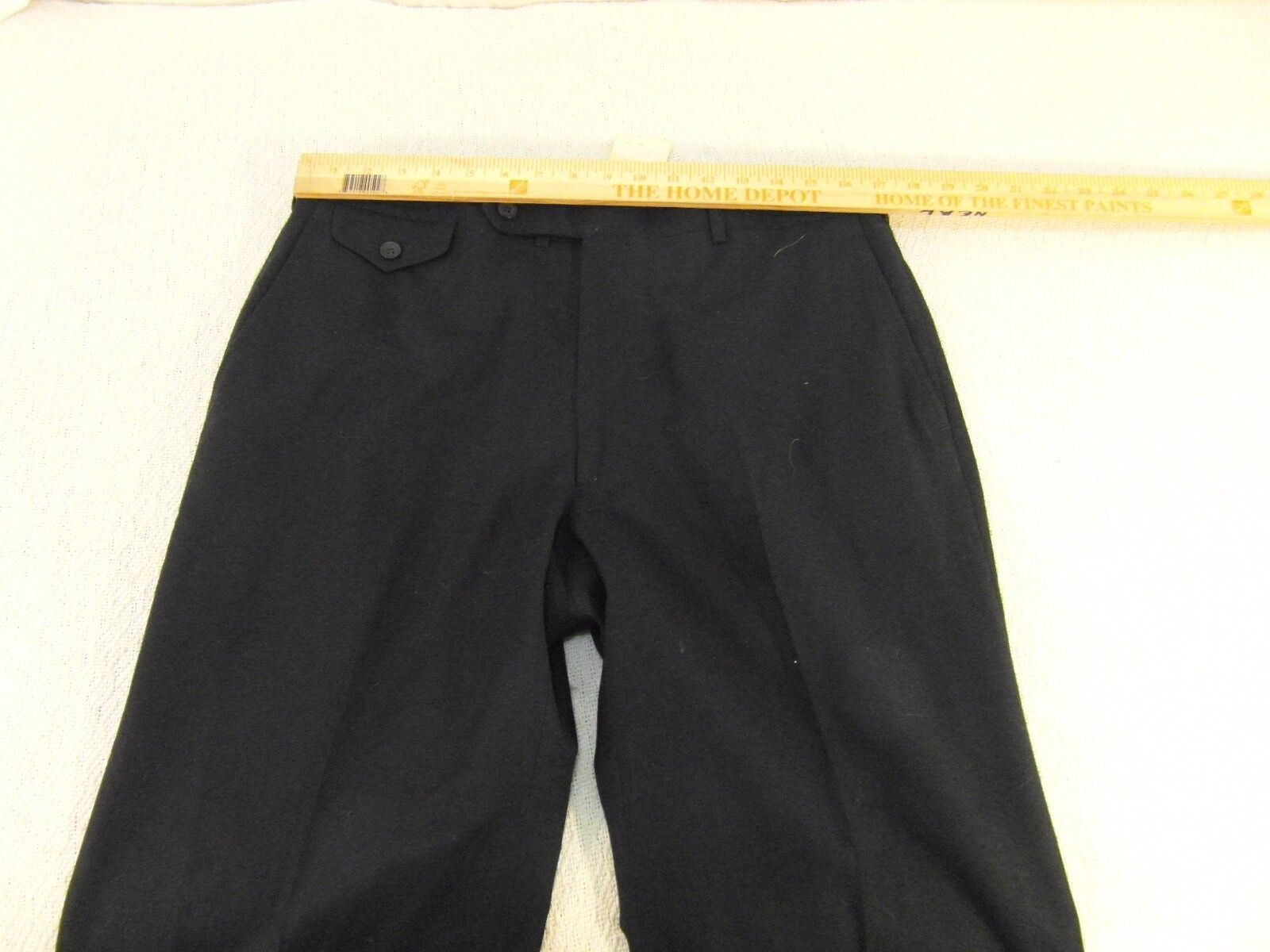 NWT Adult Men&#39;s Bertolini Dark Blue 100% Wool 34 X 37 Unfinished Hem Cuf... - $18.92