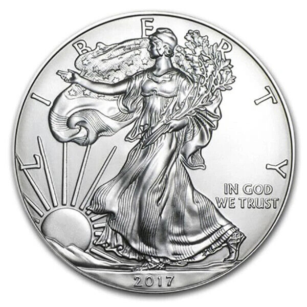 2017 American Silver Eagle Dollar 1 Oz BU *From the MINT * 0.999 SILVER NICE! - £32.13 GBP
