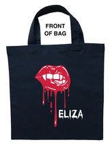 Vampire Trick or Treat Bag, Personalized Vampire Trick or Treat Bag, Vampire Bag - £12.86 GBP+