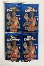 Lot (4) 2004-05 Topps Chrome Basketball Card Unopened Packs - 4 Cards Per Pack - £142.43 GBP