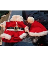 Pet Christmas Santa Claus Costume Dog Cat Suit with Cap Animal Clothes n... - £3.95 GBP