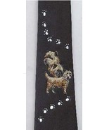 Mens Necktie CAIRN TERRIER Dog Breed Polyester Tie....Reduced Price - $13.99