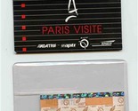Paris Visite Ticket and Brochure in Plastic Sleeve France - $17.82