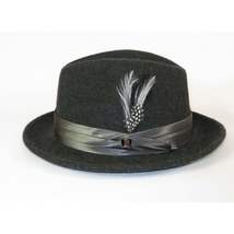 Mens Bruno Capelo Dress Hat Australian Wool Crushable Fedora UN109 Charcoal Gray image 4