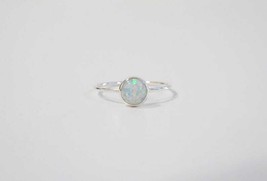 Ethiopian Opal Ring Engagement Ring Wadding Ring Silver Jewelry For Women - $27.11