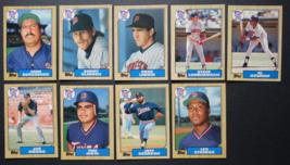 1987 Topps Traded Minnesota Twins Team Set of 9 Baseball Cards - £3.91 GBP