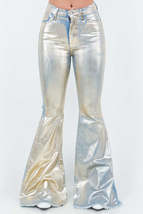 Glamorous Gold Foil Bell Bottom Jeans - $88.99+