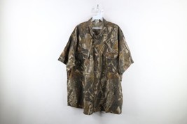 Vtg 90s Woolrich Mens 2XL Faded Realtree Camouflage Short Sleeve Button ... - £47.17 GBP