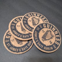 Guinness Cork Coasters (Pack of 4), NIB, Bar Decor, Beer Lover, Man Cave