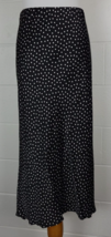 Abercrombie &amp; Fitch Black White Polka Dot High Low Slip Skirt M - £35.04 GBP