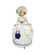 Antique Cast Iron Doorstop Littco Woman Southern Belle Victorian Lady 10.5&quot; - £55.63 GBP