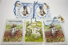 Lot of 5 Vtg 70s 80s  Holly Hobbie Paper Gift Bags 1978 NOS New Old Stock - £23.93 GBP