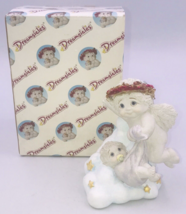 VTG 2000 Dreamsicles Look Who&#39;s New Figurine #11130 5&quot; Angel w/ Newborn Baby - £9.74 GBP